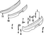 Genuine Nissan Bumper Cover Clip 01553-07861. Fixed Price $11.54.