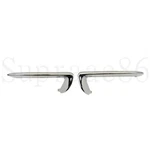 New Front Bumper Set Triple Chromed For 1963-1967 63-67 Corvette C2. Fixed Price $970.00.