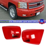 For 2007-2013 Silverado 1500 Front Bumper End Caps Fog Light Covers Victory Red. Fixed Price $94.99.