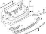 Genuine Audi Bumper Cover 8W5-807-067-G-GRU. Fixed Price $1069.32.