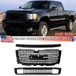 For Gmc Sierra 2500 Hd Denali 2011-14 Gloss Black Front Grille Hood Molding Trim. Fixed Price $156.99.