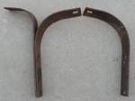 Ford Custom Front Bumper Impact Mounting Brackets (3) 1954 Oem. Fixed Price $175.00.