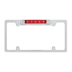 United Pacific Chrome License Plate Frame With 3RD Brake Light - Led/red Len. Fixed Price $73.24.
