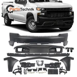 Fit 2019-22 Chevrolet Silverado 1500 Pickup Front Bumper Kit W/ Fog Lamp Cover. Fixed Price $687.26.