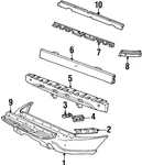 Genuine Ford Bumper Cover Bracket F85Z-17C814-AB. Fixed Price $19.58.