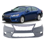 Bumper Cover For 2013-2015 Lexus ES300 ES350 Park Aid Fog Light Holes Front. Fixed Price $174.21.