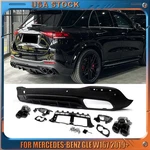 GLE53 Style Rear Bumper Diffuser +tailpipes For Mercedes Benz W167 Sport 19+. Fixed Price $415.99.