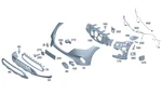 Genuine Mercedes-benz Basic Carrier Bumper 294-885-05-00. Fixed Price $58.10.