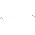 1965 66 Mustang Coupe Trunk Lid Hinge Dual Torsion Rods Set Dynacorn - 3601E. Fixed Price $62.95.