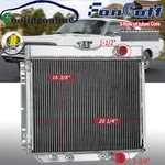 3-ROW Aluminum Radiator Fits Ford Mustang Falcon Ltd 1967-1970 V8 20" Wide Core. Fixed Price $139.00.