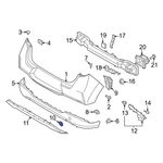 For Kia Soul 2023-2025 86617K0AA0 Rear Tow Eye Cap. Fixed Price $18.18.