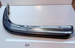 Oem 1975 Mercedes W116 280S Chrome Front Bumper Rh Right 880 02 70 C13-1. Fixed Price $32.50.