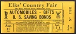 1950 Buick Dodge Hudson Ford Elks Country Fair Raffle Willimantic Ct. Fixed Price $16.50.