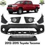 Front Bumper Cover Primed Plastic & Fog Lights Kit For 2012-2015 Toyota Tacoma. Fixed Price $387.29.
