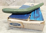 Ford D2DZ-17A807-C 1971 1972 Maverick Bumper Guard, Green, Nos. Fixed Price $15.00.