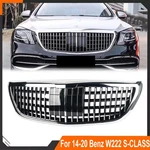 Front Bumper Upper Grille Maybach Style For 2014-2020 Mercedes Benz S-class W222. Fixed Price $130.99.