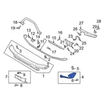 Ford Bronco 2021-2026 M2DZ17E784AA Front Right Bumper End Cap. Fixed Price $477.64.
