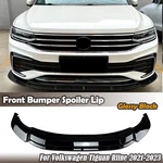 Front Bumper Lower Spoiler Lip For Volkswagen Tiguan Rline 2021-2024 2022 Black. Fixed Price $49.00.