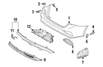 New Oem Kia 2022-2024 Forte Rear Right Bumper Cover Spacer Panel 86677-M7500. Fixed Price $64.95.