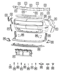 Genuine Mopar Front Fascia Support 68233032AE. Fixed Price $94.42.