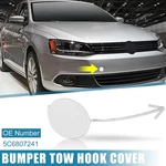 White Front Bumper Tow Hook Cover 5C6807241 For Volkswagen Jetta 2012-2014. Fixed Price $13.53.