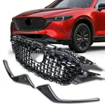 GRILLE+2X Black Molding Trim Front Bumper For 2022-2025 Mazda CX-5 KSD5-50719. Fixed Price $162.99.