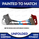 New Painted To Match Unfolded Front Bumper For 2014 2015 2016 Mazda 3 Sedan. Fixed Price $135.99.