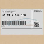 Genuine Bmw 51247157156 - Buffer Series. Fixed Price $84.97.