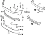 Genuine Kia Bumper Cover Front Bracket 865A8-DW000. Fixed Price $13.07.