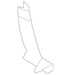 Genuine Mazda Bumper Cover Bracket NP32-50-153-BB. Fixed Price $8.98.