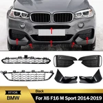 Front Bumper Grille Grills & Air Channel Cover For 2014-2019 Bmw X6 F16 Sport. Fixed Price $177.64.