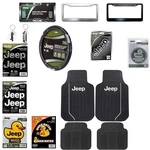 Jeep Logo Car Truck Rubber Floor Mats Decal License Frame Key Chain Gift Set. Fixed Price $74.79.