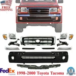 Front Bumper Cover Kit + Grille Chrome W/ Headlights For 1998-2000 Toyota Tacoma. Fixed Price $489.99.