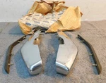 1971 1972 Mercury Marquis Brougham Colony Park Nos Front Bumper Guards W/ Pads. Fixed Price $199.00.