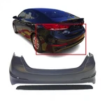 Bumper Cover Rear Kit For 2017 2018 Hyundai Elantra HY1100212 HY1195118. Fixed Price $231.11.