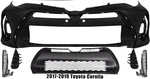 Front Bumper Cover Paintable & Lower Grille Kit For 2017-2019 Toyota Corolla. Fixed Price $323.99.