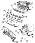 08-23 Dodge Challenger Rear Fascia Rivet Mopar New Oem. Fixed Price $17.24.