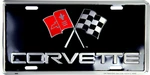 Chevrolet Corvette Black Aluminum License Plate - American Made. Fixed Price $12.88.