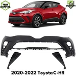 Front Bumper Cover Primed Plastic & Fog Lights For 2020-2022 Toyota C-hr. Fixed Price $1300.00.