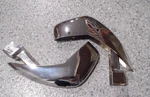 58-62 C1 Corvette Lh/rh Chrome Front License Bumperettes--gm #3736237/3736238. Fixed Price $299.95.
