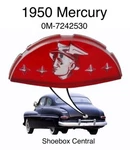 1950 Mercury Trunk Deck Lid Emblem Badge Ornament Medallion Insert. Fixed Price $99.88.