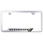 Stainless Steel Cut-out License Plate Frame Stripe Logo For Dodge AUGD2341. Fixed Price $55.95.