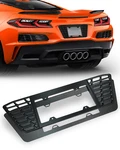 License Plate Frame For Corvette C8 Z06 E-ray 2023+ Glossy Aluminum&carbon Fiber. Fixed Price $119.99.