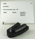 1967 Buick Lesabre Wildcat Electra Nos Front Bumper Cap 1374655. Fixed Price $24.99.
