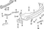 Genuine Subaru Center Bracket 57707VC560. Fixed Price $14.36.