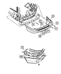 Genuine Mopar Fascia Retainer Package Left 5015523AC. Fixed Price $37.17.