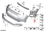 Genuine Mini U25 Countryman ALL4 Se Bumper Mounting Right 51115A091D8. Fixed Price $173.06.