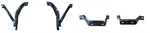 1970-72 Cuda Bumper Bracket Set Amd E-bbody Front Back Rear 105-1570-1S. Fixed Price $395.98.