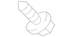 Genuine Mitsubishi Wheel Opening Molding Screw MS452397. Fixed Price $6.53.