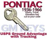 1936-1966 Gm Pontiac Doors Trunk Glovebox Key Cut To Code 8001-8250. Fixed Price $11.99.